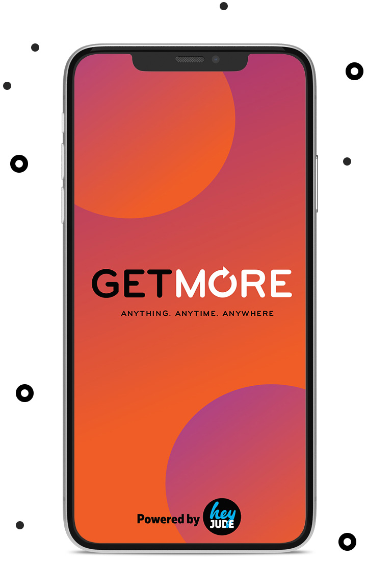 Get More logo on a phone.