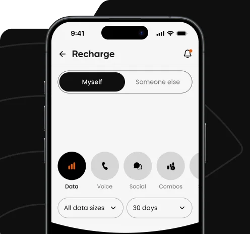 Use the Cell C App to buy bundles and airtime