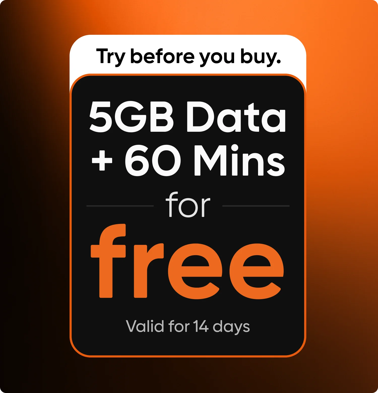 Try Cell C for free for 14 days